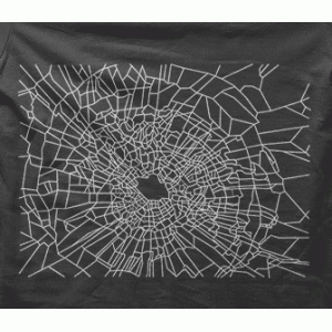 Camiseta cristal roto-detalle