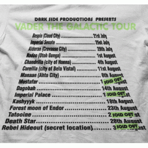 Camiseta dark vader tour-detalle