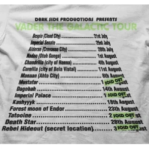 Camiseta dark vader tour-detalle