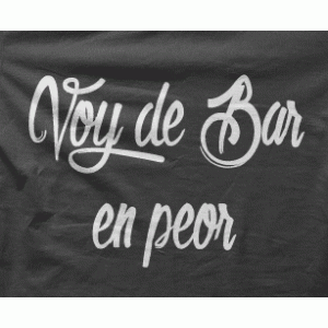 Camiseta de Bar en peor-detalle