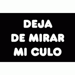 Camiseta deja de mirar..-detalle