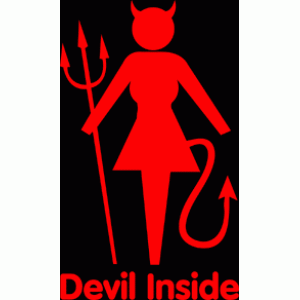 Camiseta devil inside-detalle