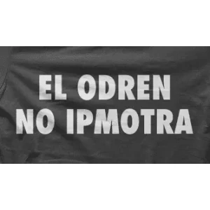 Camiseta el orden-detalle