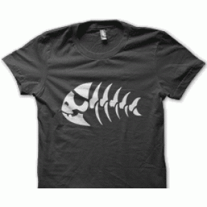 Camiseta esqueleto pez