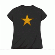 Camiseta estrella oro