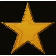 Camiseta estrella oro-detalle