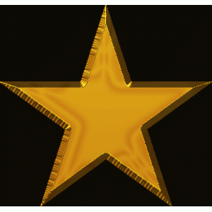 Camiseta estrella oro-detalle