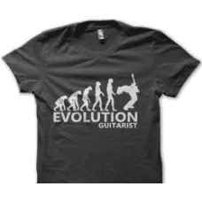 Camiseta evolucion guitarrista