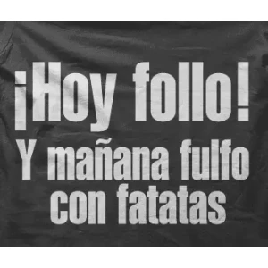 Camiseta follo con patatas-detalle