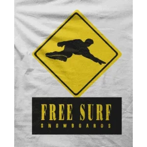 Camiseta free surf-detalle