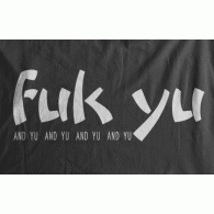 Camiseta fuk yu-detalle