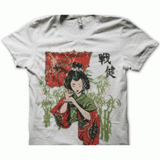 Camiseta geisha sombrilla