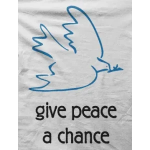 Camiseta give peace-detalle