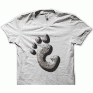 Camiseta gnome linux