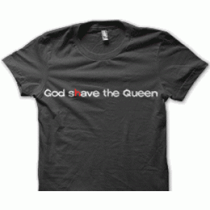 Camiseta god shave the queen,