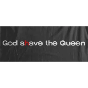 Camiseta god shave the queen,-detalle