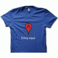 Camiseta google maps