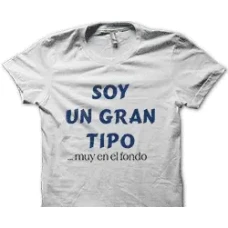 Camiseta gran tipo