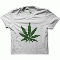 Camiseta hoja marihuana
