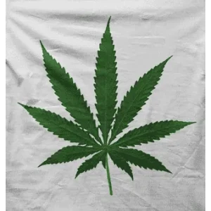 Camiseta hoja marihuana-detalle