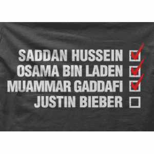Camiseta justin bieber-detalle