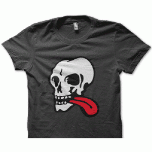 Camiseta lengua calavera