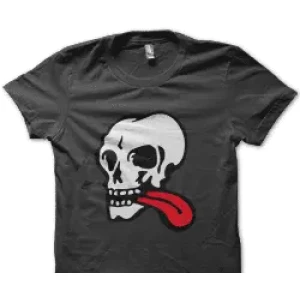 Camiseta lengua calavera