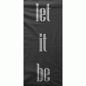 Camiseta let it be-detalle