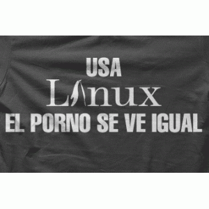 Camiseta linux porno-detalle