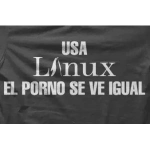 Camiseta linux porno-detalle