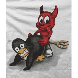 Camiseta linux tux-detalle