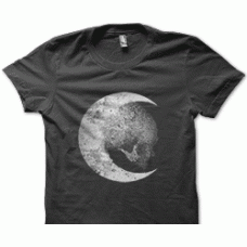 Camiseta luna calavera