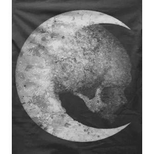 Camiseta luna calavera-detalle