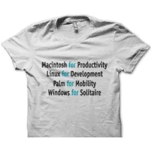 Camiseta mac vs windows