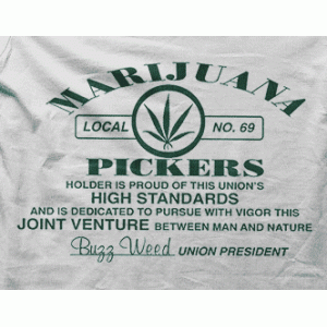 Camiseta marihuana pickers-detalle