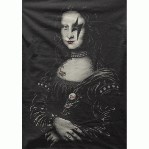 Camiseta mona lisa rock-detalle