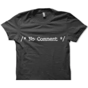 Camiseta no comment