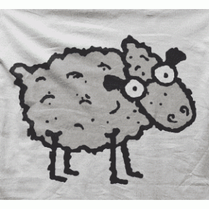 Camiseta oveja-detalle