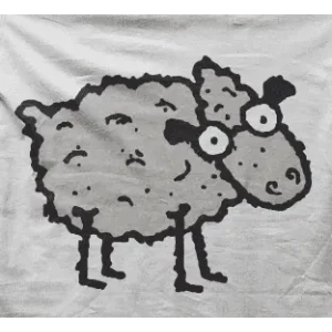 Camiseta oveja-detalle