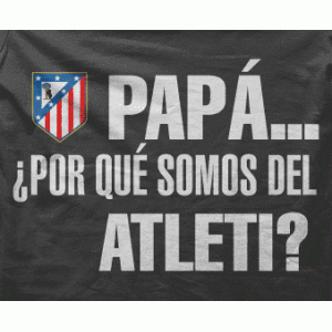 Camiseta papá porque somos del..-detalle