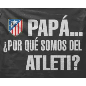 Camiseta papá porque somos del..-detalle