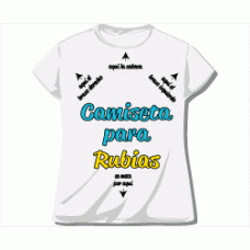 Camiseta para rubias