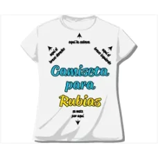 Camiseta para rubias