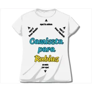 Camiseta para rubias