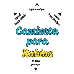 Camiseta para rubias-detalle