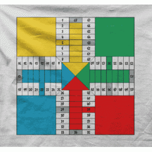 Camiseta parchis-detalle