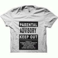 Camiseta parental advisory