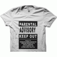 Camiseta parental advisory