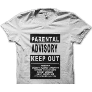 Camiseta parental advisory