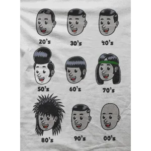Camiseta peinados-detalle
